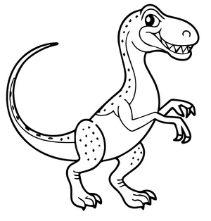 Página para Colorir Coelophysis para Imprimir
