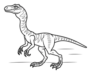 Página para Colorir Página para Colorir de Coelophysis para Imprimir