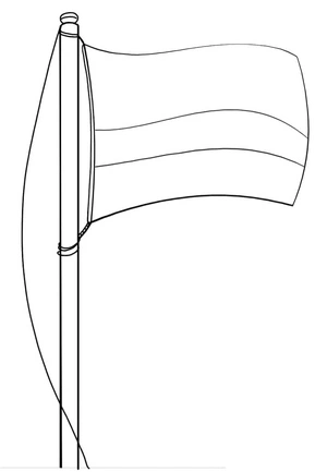 Página para Colorir Página para Colorir da Bandeira da Colômbia para Imprimir