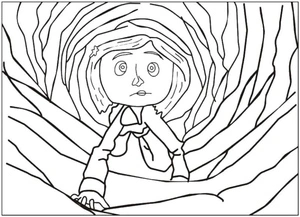 Página para Colorir Coraline Jones Regular