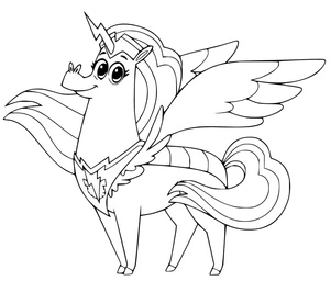Página para Colorir Thunderhoof, o Capitão