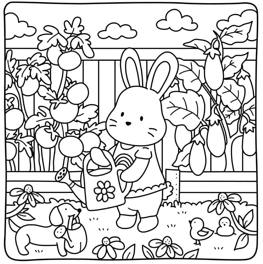 Página para Colorir Amigos da Casa Coloridos e Grátis