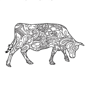Mandala de uma Vaca Andante