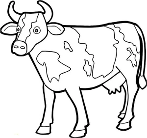 Página para Colorir Liberdade da Vaca