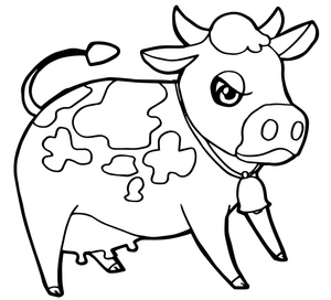 Página para Colorir Touro Furioso