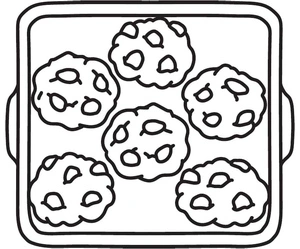 Página para Colorir Cozinha de Biscoitos Aconchegantes