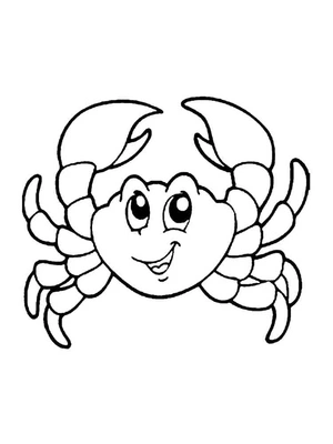 Página para Colorir Caranguejo Sociável