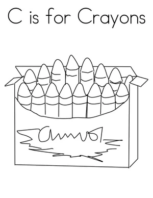 Página para Colorir Colorindo com Giz de Cera