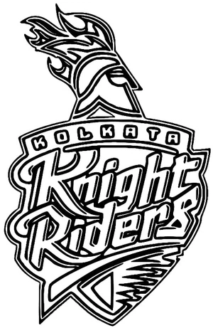 Página para Colorir Time de Críquete Kolkata Knight Riders