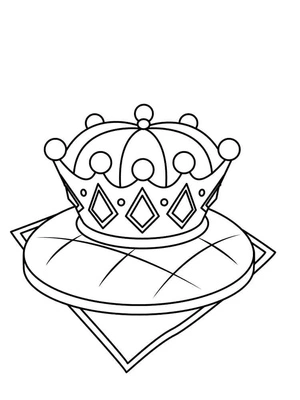 Página para Colorir Página para Colorir Coroa