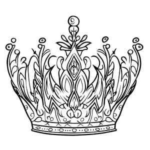Página de Ilustração de Coroas