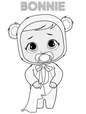 Página para Colorir Bonnie, a Chorona