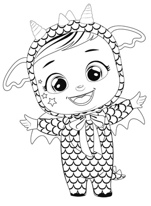 Página para Colorir Bruny, o Chorão