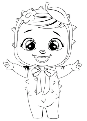 Página para Colorir Lexi, a Cry Babies