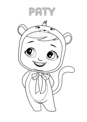 Página para Colorir Paty a Chorona