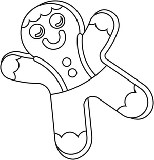 Gingerbread Man Fofo de Feriado