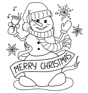 Boneco de Neve Adorável para a Temporada de Natal