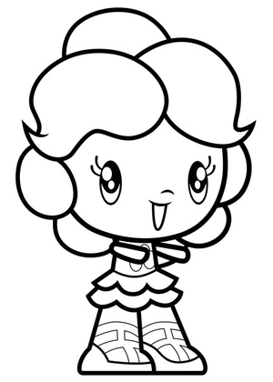 Página para Colorir da Equipe Cutie Mark de Equestria Girls