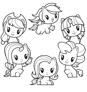Página para Colorir Imagem da Cutie Mark Crew