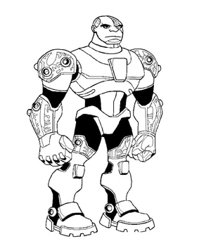 Página para Colorir Robô Incrível