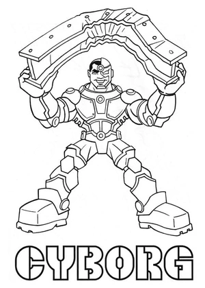 Página para Colorir Personagem Robótico