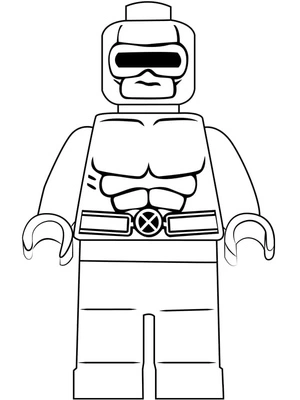Página para Colorir Ciclope de Lego