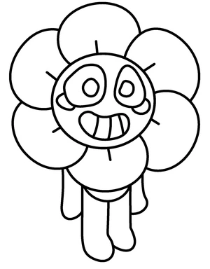 Página para Colorir O Mundo do Dandy no Roblox