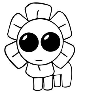 Página para Colorir Mundo do Dandy para Imprimir