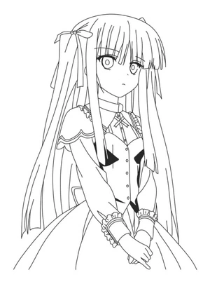 Página para Colorir Linda Junko Enoshima