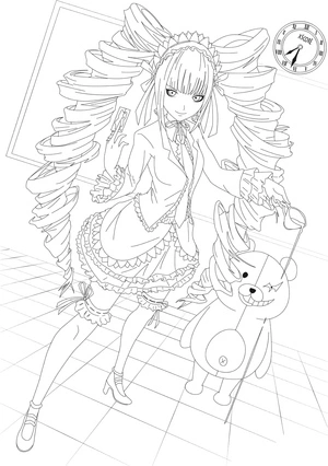 Página para Colorir Celestia - Danganronpa