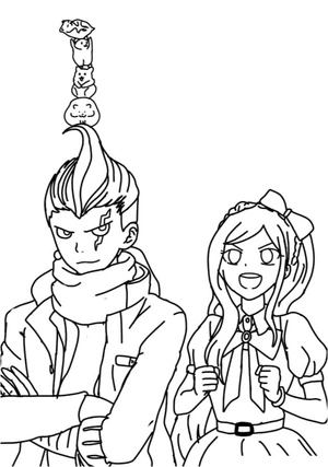 Página para Colorir Página para Colorir Danganronpa