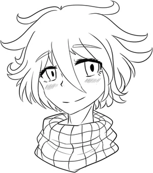 Página para Colorir Kokichi de Danganronpa