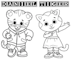 Página para Colorir Daniel e Katrina