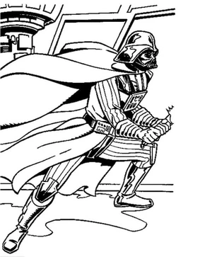 Página para Colorir Anakin Skywalker, também conhecido como Darth Vader