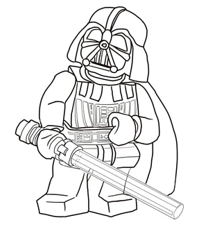Página para Colorir Lego Darth Vader