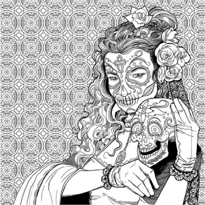 Garota Antiestresse do Dia dos Mortos