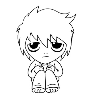 Chibi L do anime Death Note