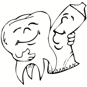 Página para Colorir Noções Básicas de Desenho Dental