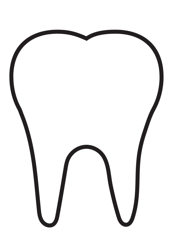 Página para Colorir Escovação Simples e Saúde Bucal