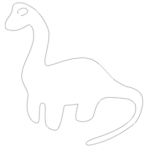Folha de Atividades de Traçado de Dinossauros para Iniciantes