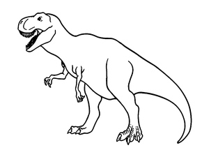 Colorindo T-Rex