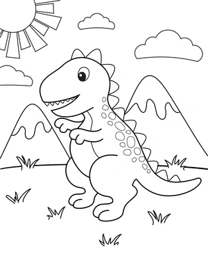 Fotos de Dinossauros Grátis Coloring Page