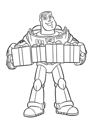 Buzz Lightyear com Presentes de Natal