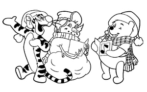 Pooh e Tigrão Celebrando o Natal
