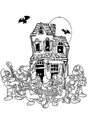 Halloween Disney Sete Anões