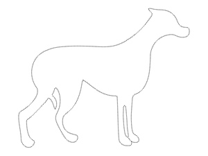 Atividade Simples de Contorno de Cachorro