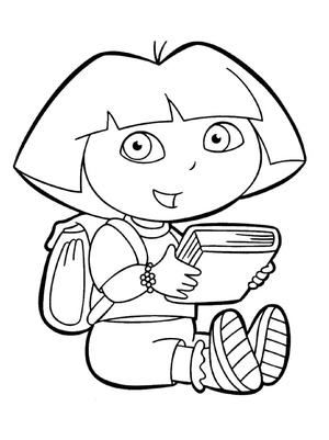 Dora Lendo um Livro