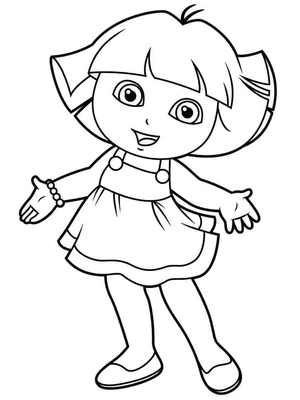 Página para Colorir Bela Dora