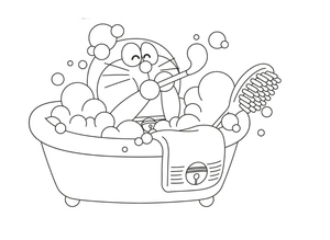 Hora do Banho do Doraemon