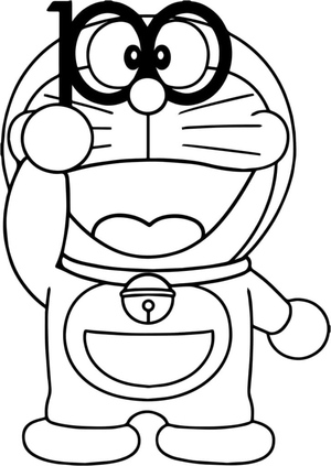 Doraemon de óculos